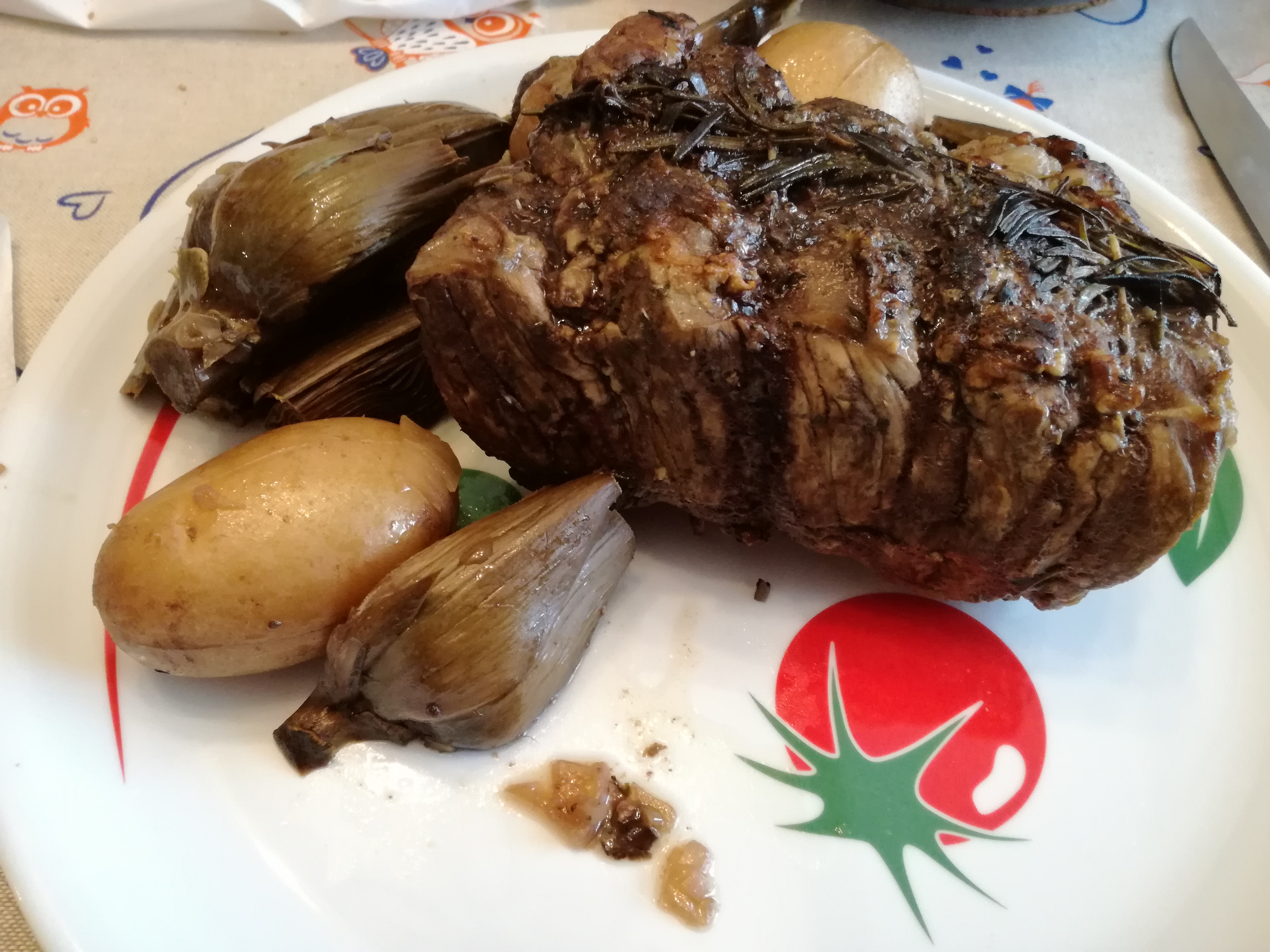 Arrosto di carciofi in slowcooker